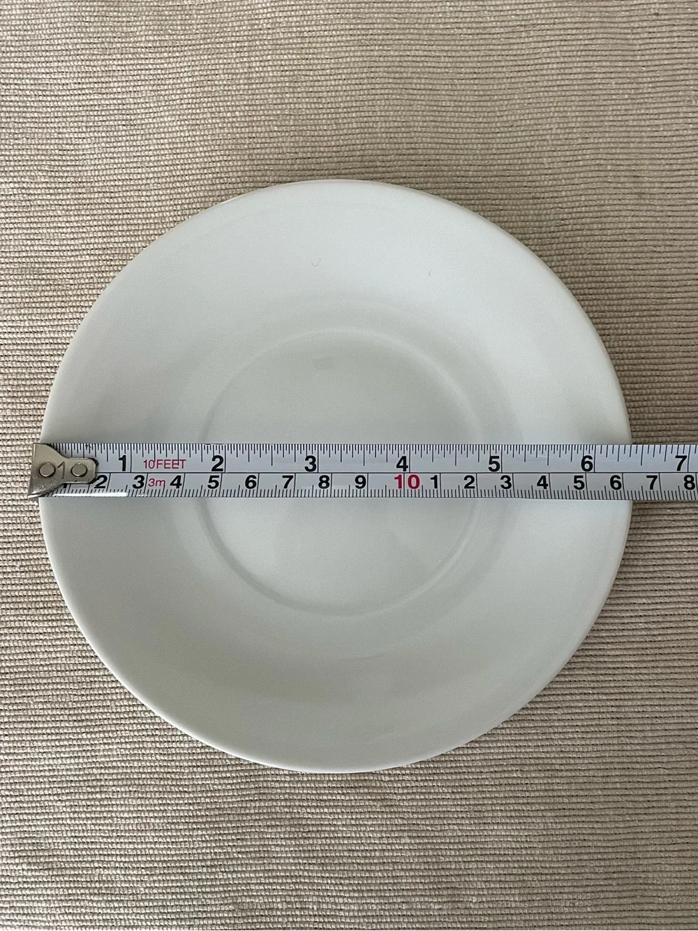 Crate&Barrel White Ceramic Dessert Plates /Saucers - Set of 8